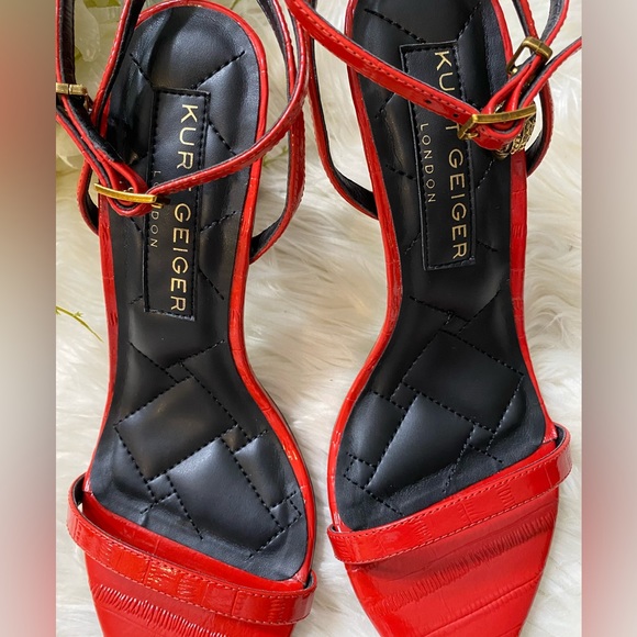 Kurt Geiger London
Shoreditch Crocodile Embossed Leather Dress Sandals - Picture 13 of 14